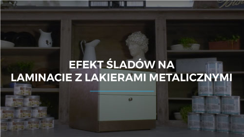 Efekt śladów na laminacie z lakierami metalicznymi