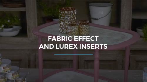 Effet textile et détails lurex avec les vernis métallisés