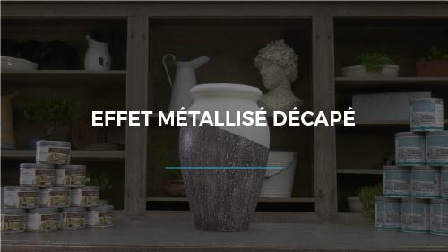 Effet métallisé décapé avec les vernis Golden Prestige