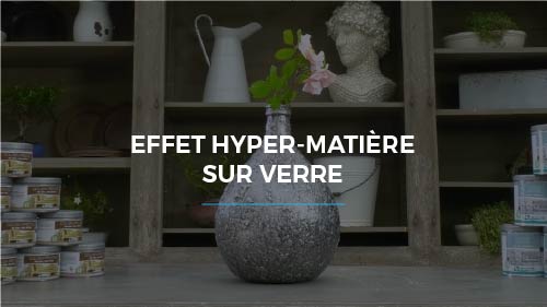 Effet hyper-matière sur verre avec les vernis métallisés