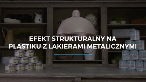 Efekt strukturalny na plastiku z lakierami metalicznymi
