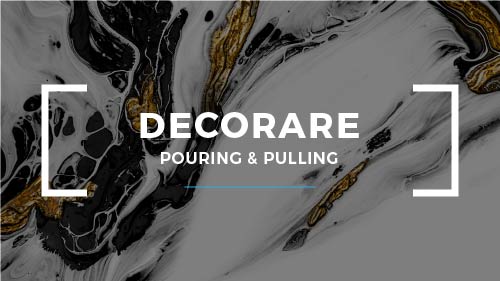 La tecnica di acrylic pouring e pull paint