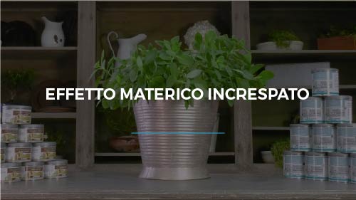 Effetto materico increspato con vernici metal