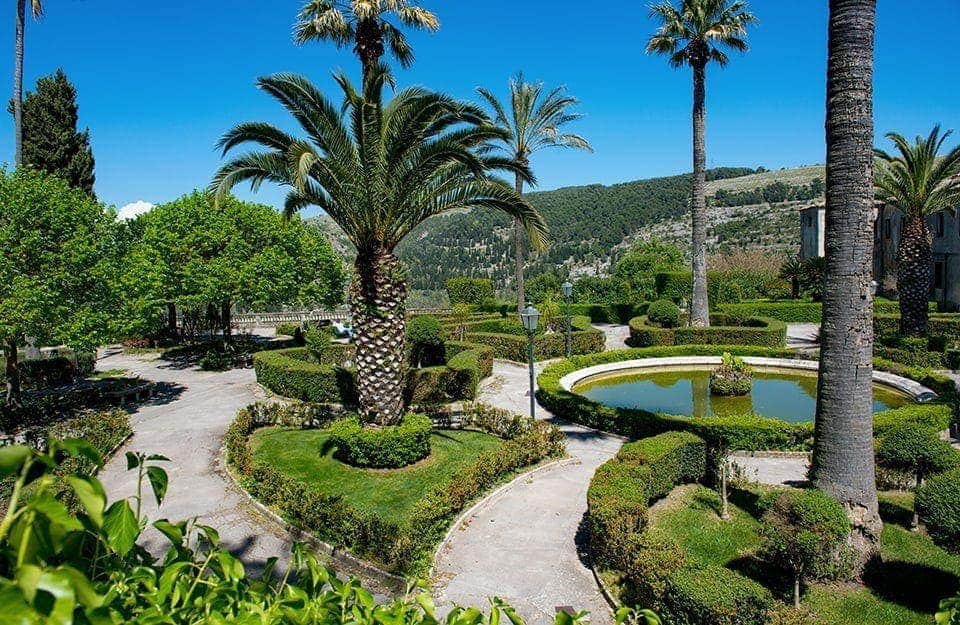 Veduta dei Giardini Iblei di Ragusa Ibla, con le loro caratteristiche palme