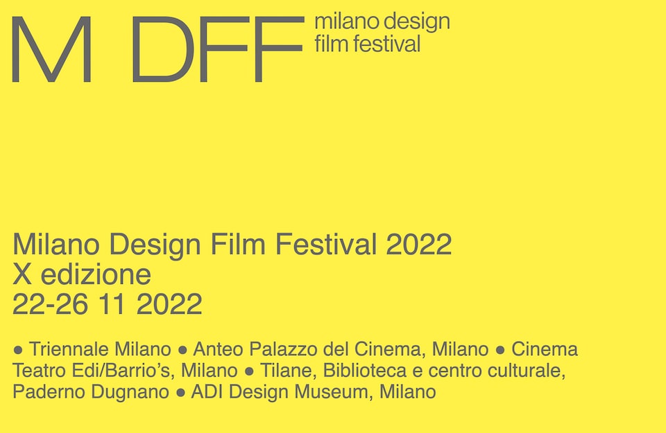 Locandina della decima edizione del Milano Design Film Festival