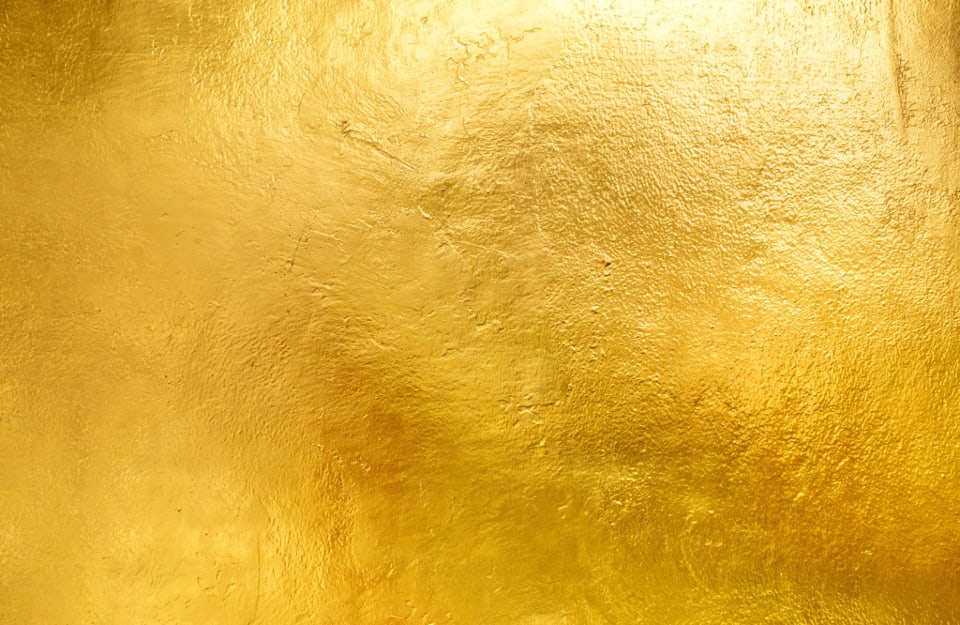 Superficie ricoperta in oro