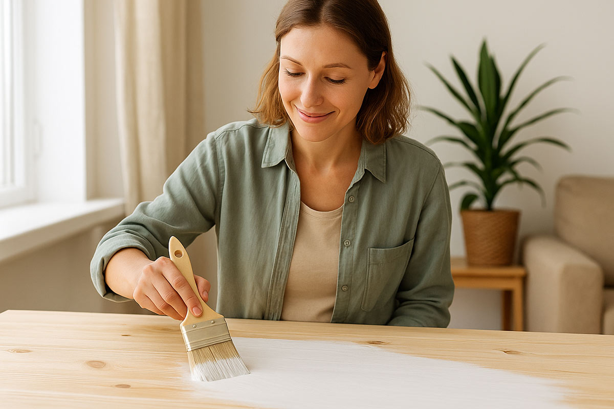 vernice naturale senza COV, formulata con ingredienti ecologici