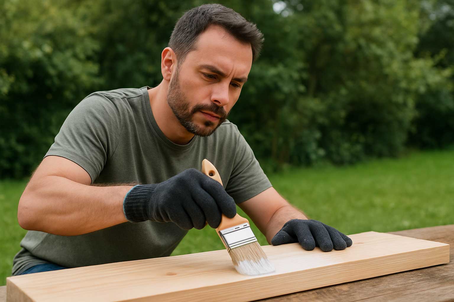 Come verniciare il legno grezzo con vernice ad acqua ecologica — finitura sostenibile per mobili e superfici in legno fai-da-te