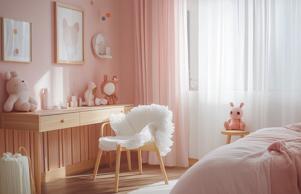 Stile arredamento Gen Z con colori pastello e atmosfera kawaii