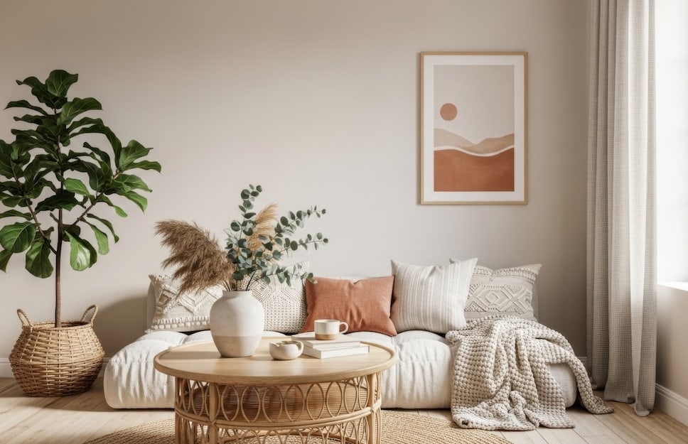 Uso delle texture naturali nello stile di arredamento della Generazione Z