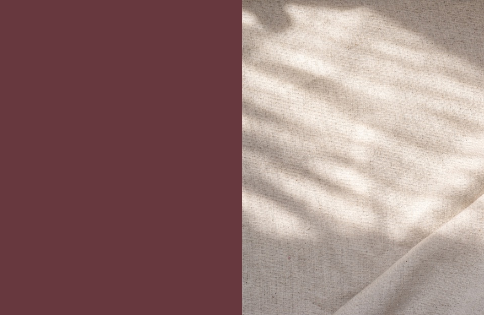 Vintage Prestige Amarena e lino grezzo