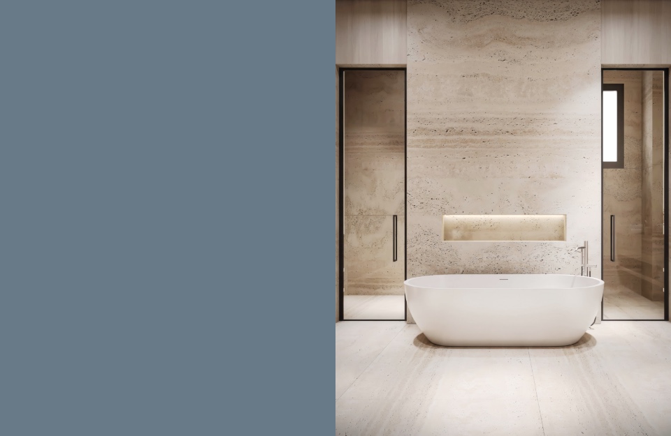 Vintage Prestige Ginepro e pietra calcarea chiara